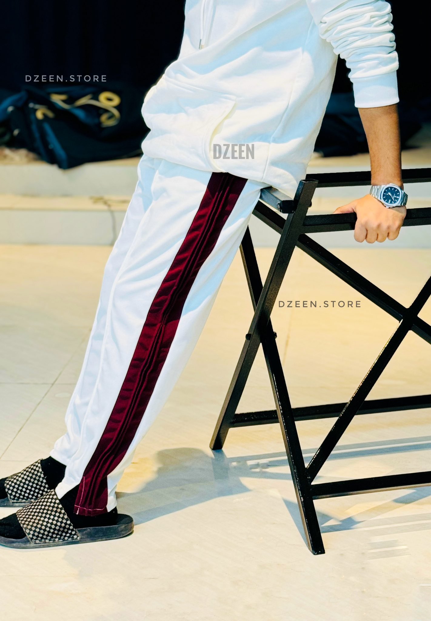 Low Cut Baggy (White-Marron)