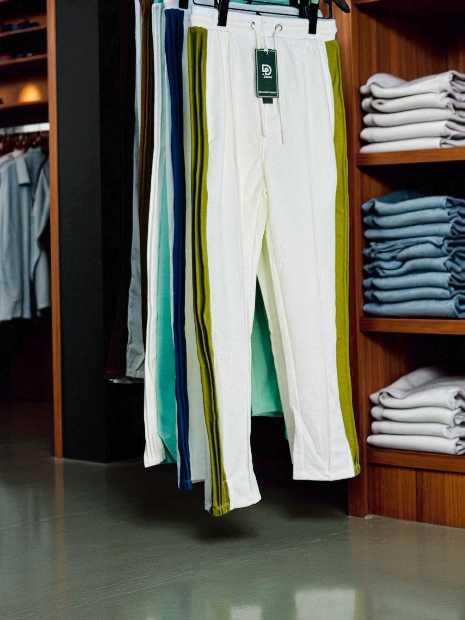 Low cut Baggy (white-Olive)