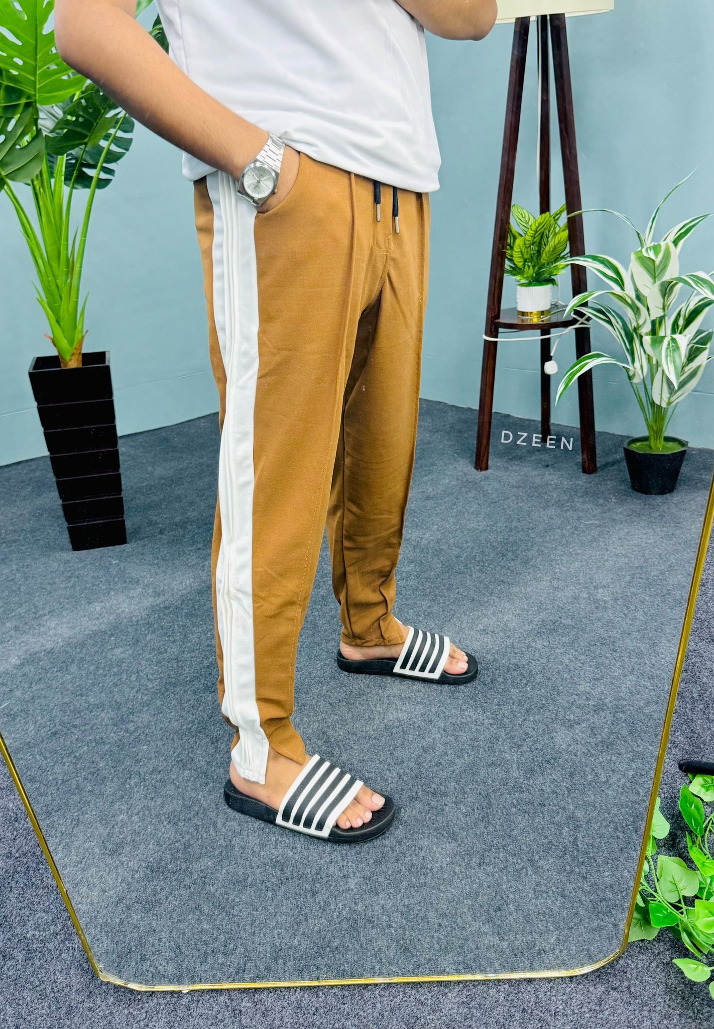 Low Cut Baggy (Brown-White)