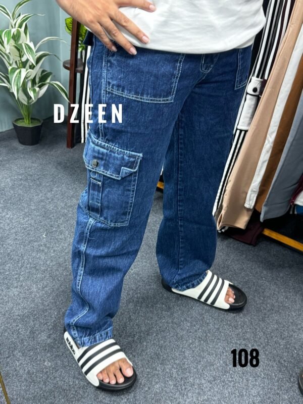 Cargo baggy Denim Jeans 108