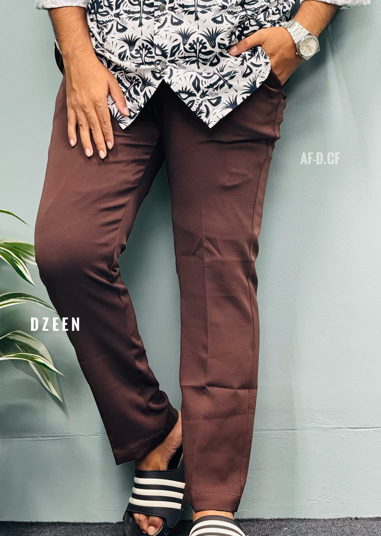 Adjustable Formal Pant (Dark COFFEE)