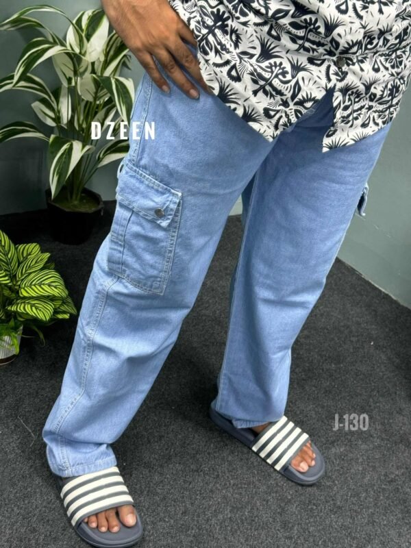 Cargo baggy Denim Jeans 130